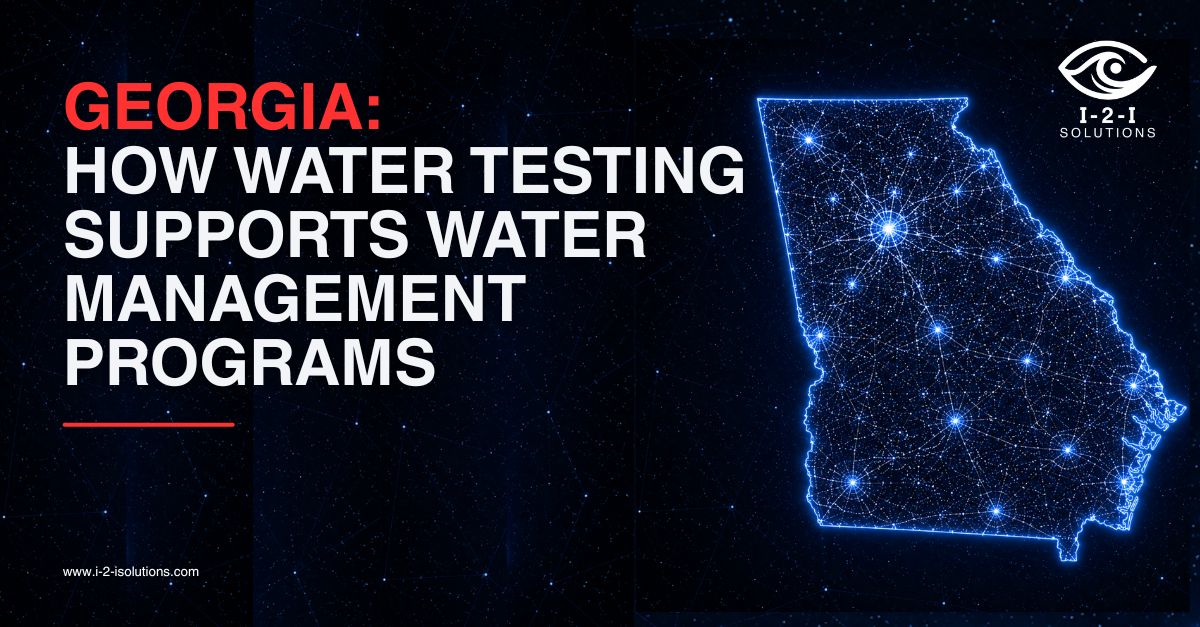 Illustration representing water testing, Legionella monitoring, dental water testing, and water management programs in Georgia healthcare facilities.
